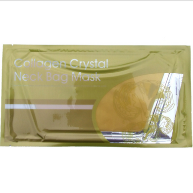 Антивікова маска для шиї з колагеном та "золотими" кристалами