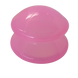 Банка силиконовая 10 см для массажа розовая